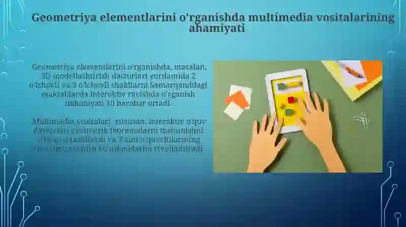Geometriya elementlarini konsentrlar yordamida oʻrganishda multimedia vositasidan foydalanish 4
