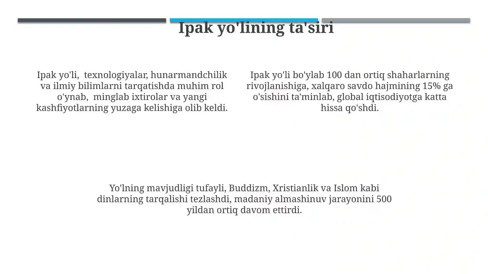 Buyuk Ipak yo‘li 4