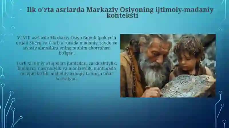Ilk o'rta asrlarda Markaziy Osiyoda ma'naviy tarbiya masalalari 4