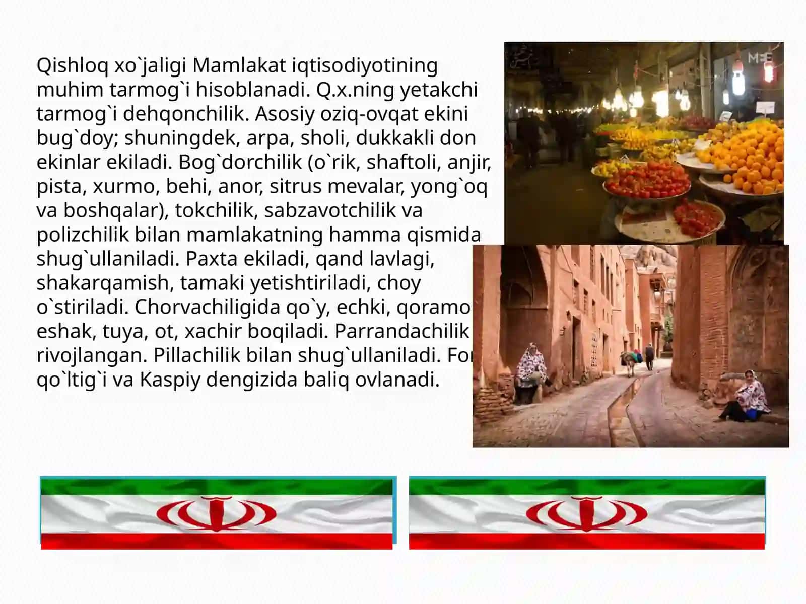 Eron Islom Respublikasi Iqtisodiyoti 4