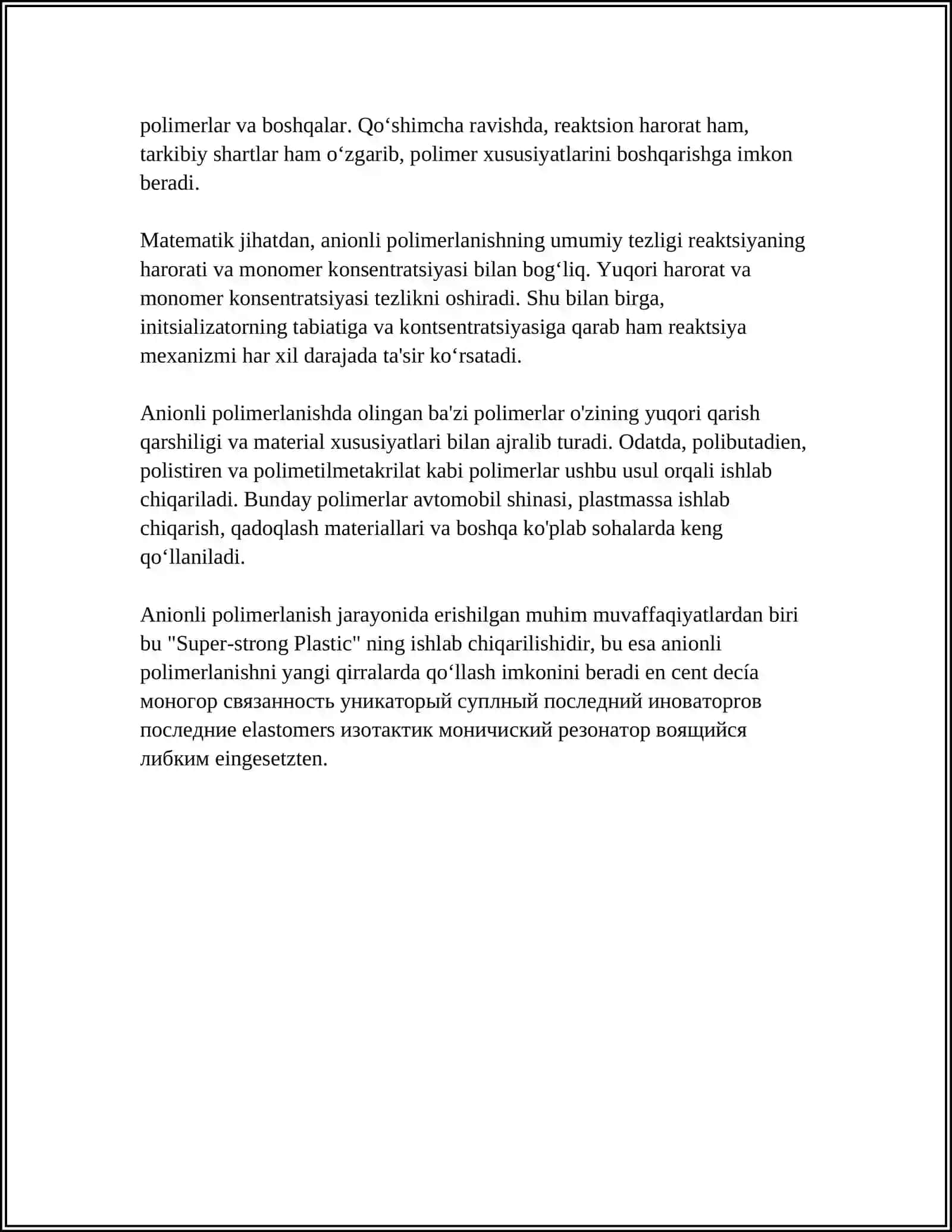 ANIONLI POLIMERLANISH 4