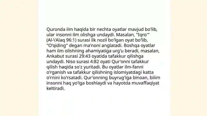 Islom va ilm mavuzusida ilmiy maqola ishlash 4
