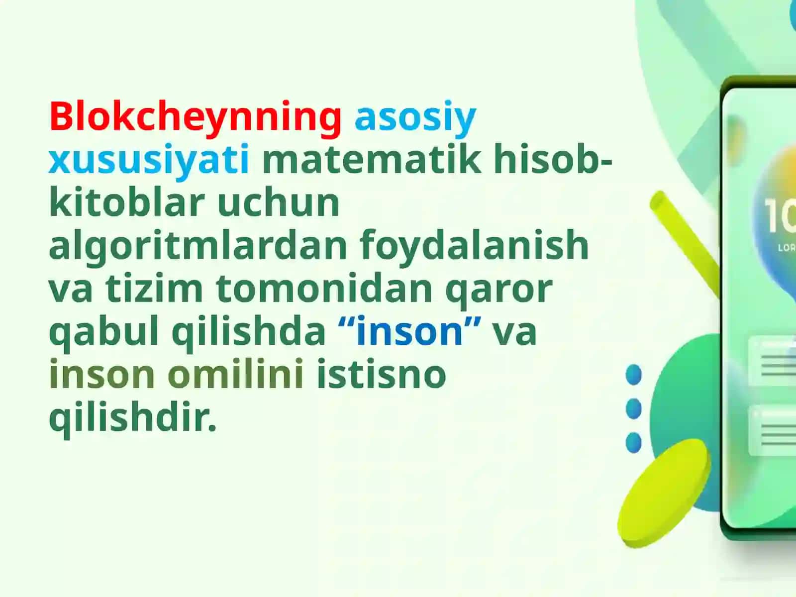 Blokcheyntizimlari, Raqamli iqtisodiyotda moliyaviy texnologiyalar 4