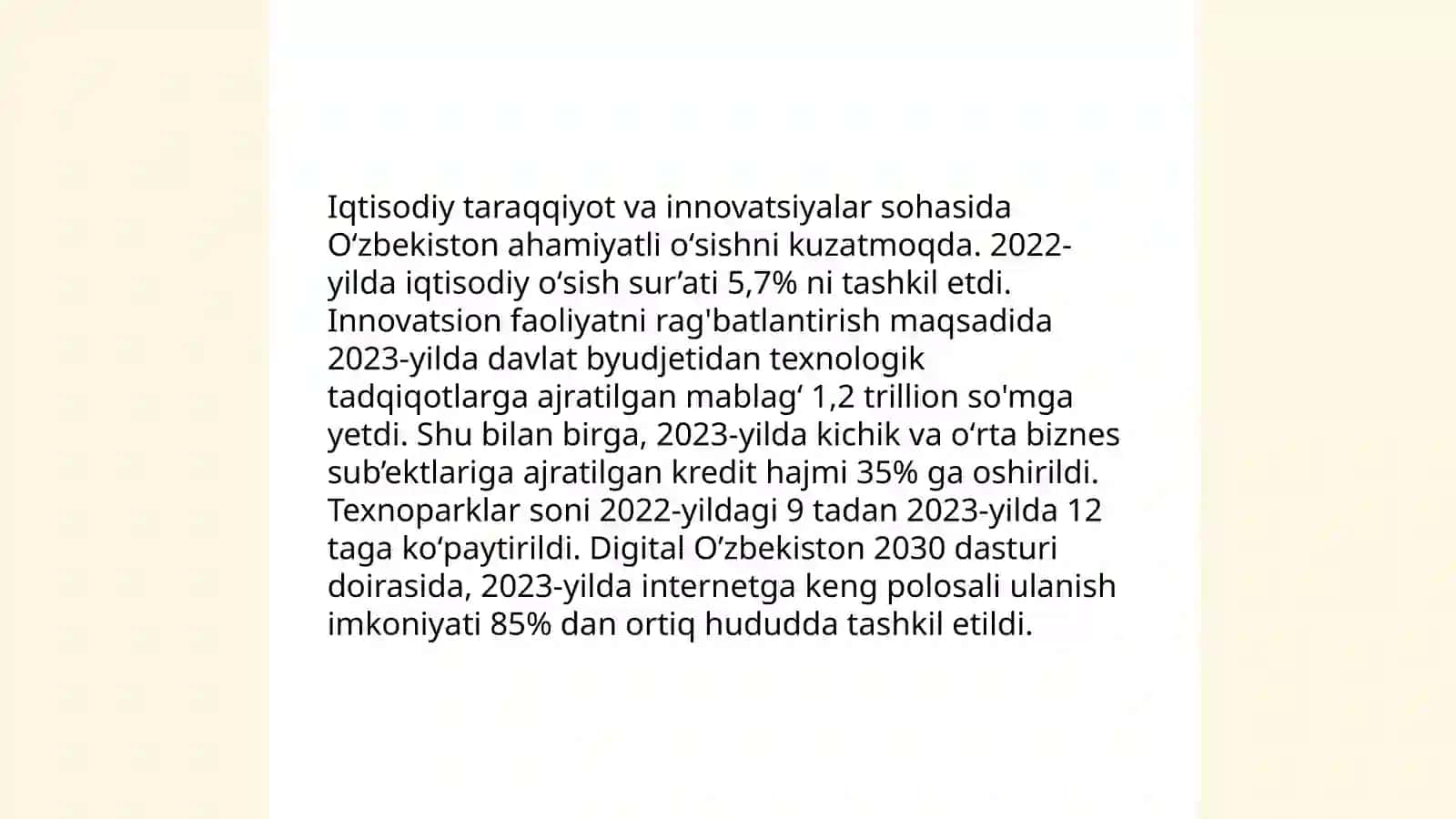 Oʼzbekiston 2030 strstegiyasi mazmun mohiyati 4