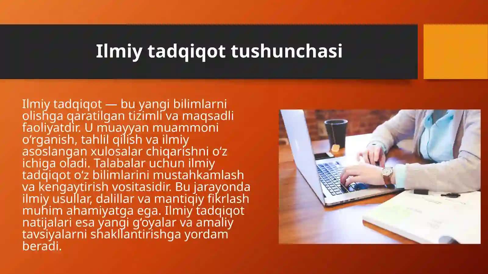 Talabalarining ilmiy tadqiqot ishlarini tashkilashtirish. 4