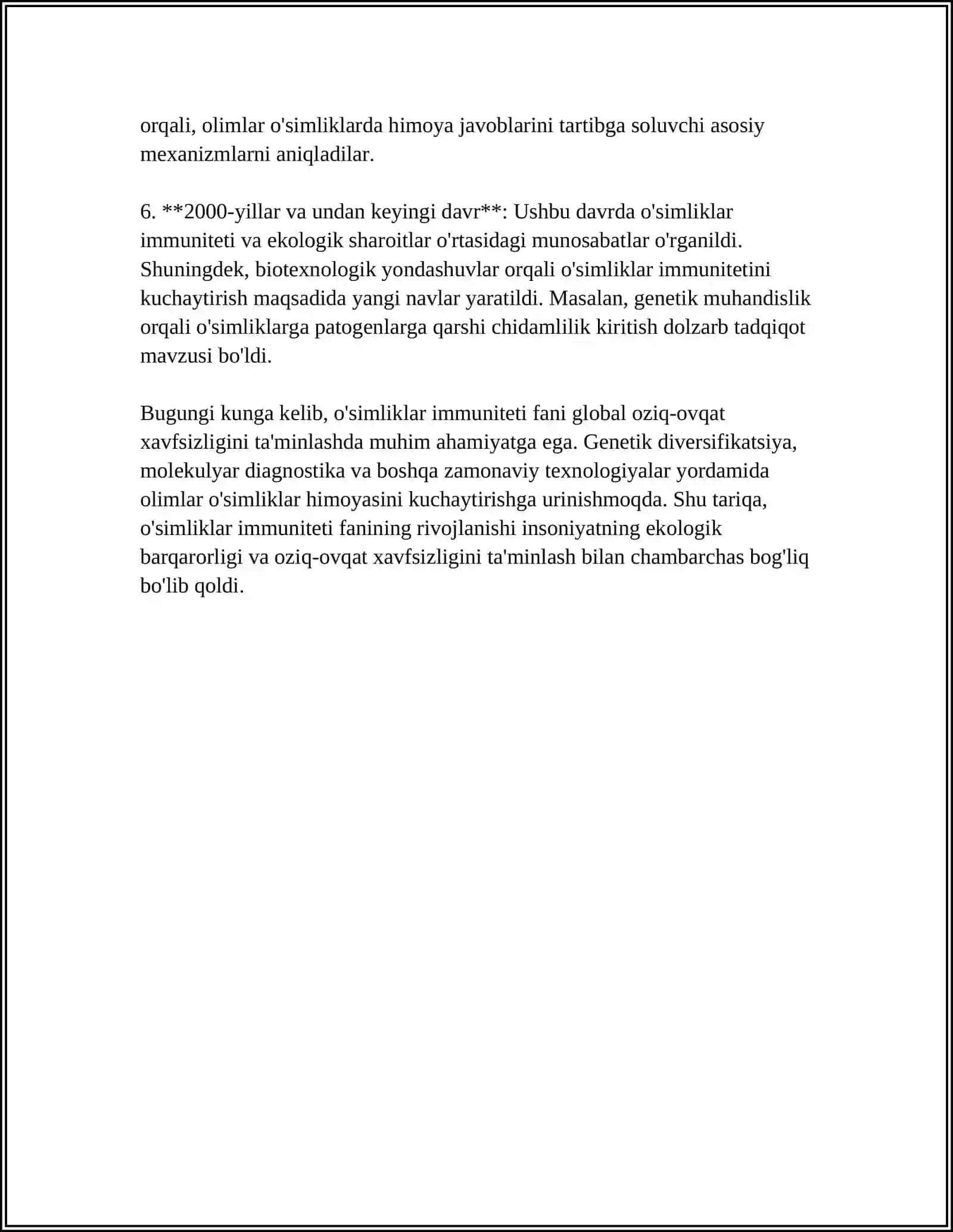 RESPUBLIKA OLIMLARINING OʻSIMLIKLAR IMMUNITETI FANI RIVOJLANISHIGA QOʻSHGAN HISSASI 4