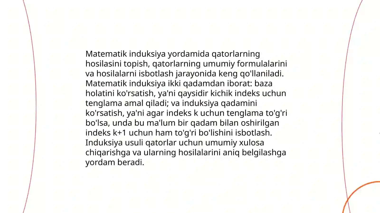 Geometrik isbotlashlarda matematik induksiyaning tadbiqlari 4