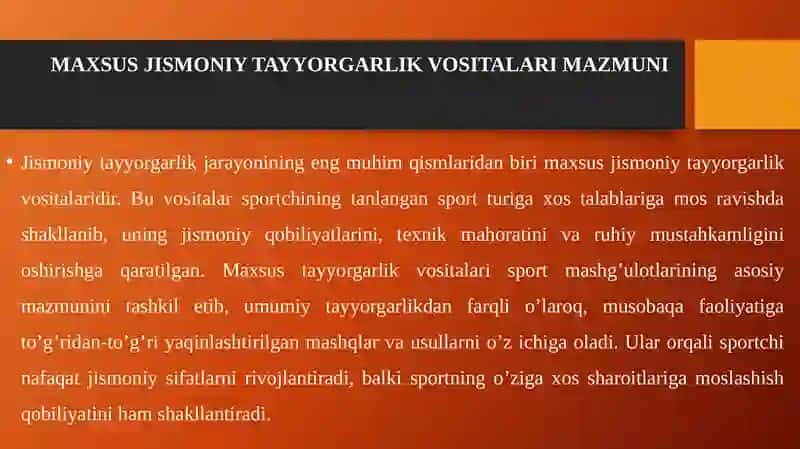 Maxsus Jismoniy Tayyorgarlik Vositalari Texnikasini Takrorlash 4