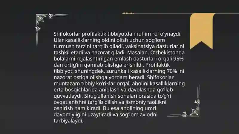 Sog'lom turmush tarzining shakilantirishda shifokorning orni 4