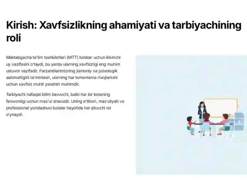 Maktabgacha taʼlim tashkilotlari xavzizligi 4