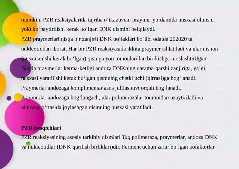 Polimeraza Zanjir Reaksiyasi (PZR) 4