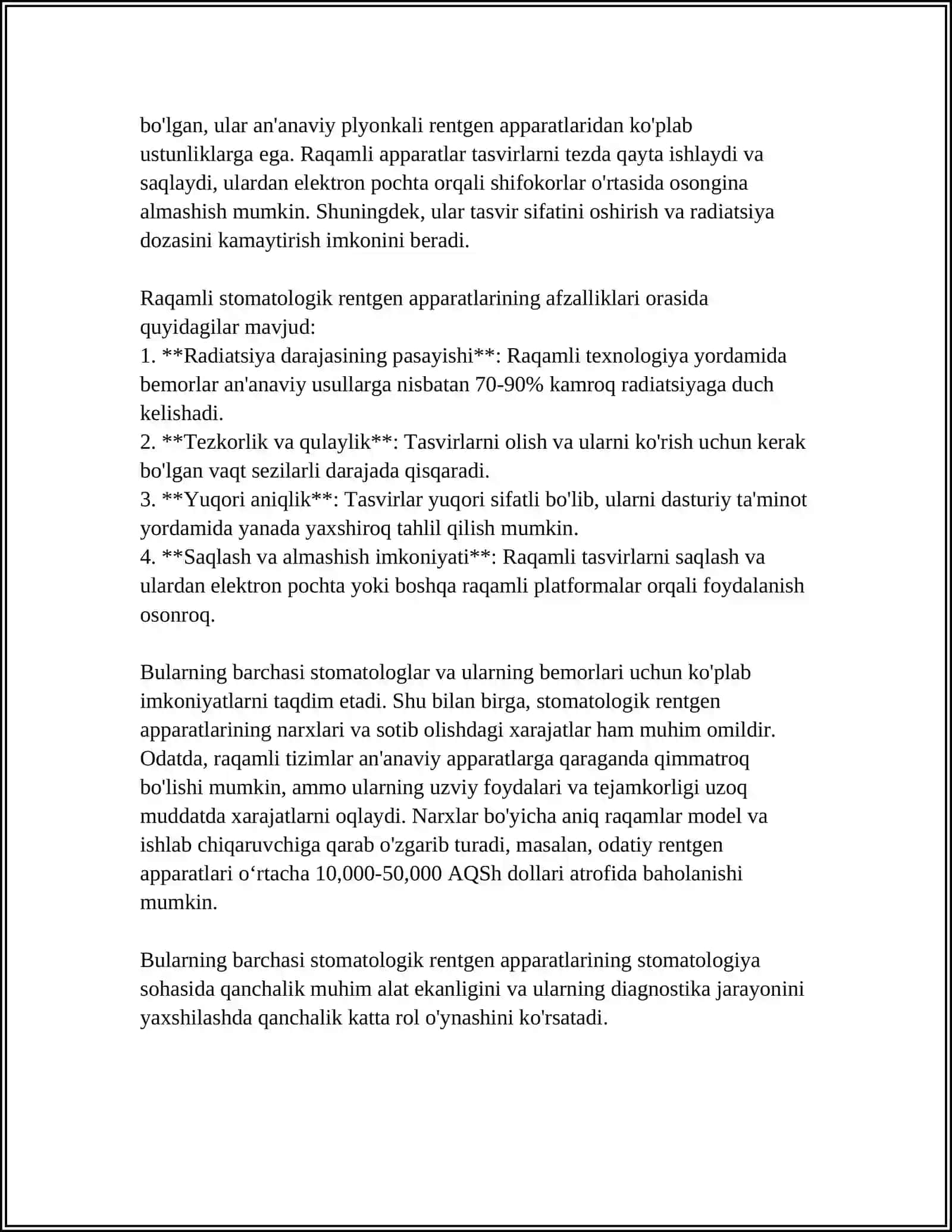 TISH QURILMALARINING TURLARI. ZAMONAVIY STOMOTOLOGIK QURILMALAR 4