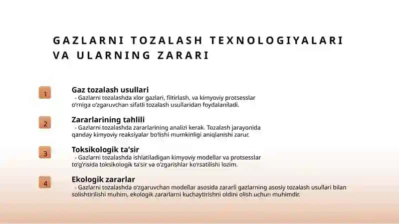 Gazni Tozalash Texnologiyasi 4