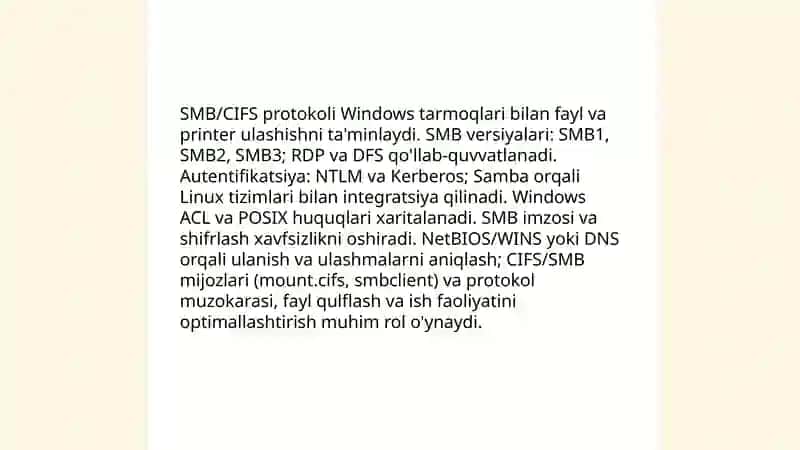 Tarmoq fayl tizmlari 4