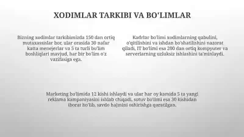 Ofis haqida ma'lumotlar 4