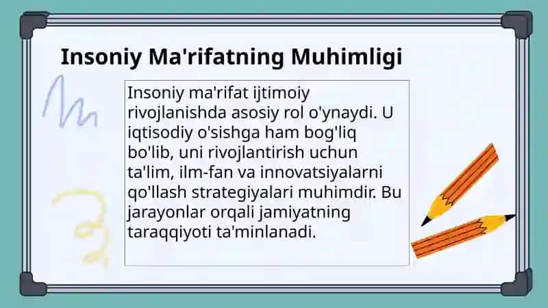 Ma'naviy-marifiy sohalarda islohotlarni amalga oshirish 4