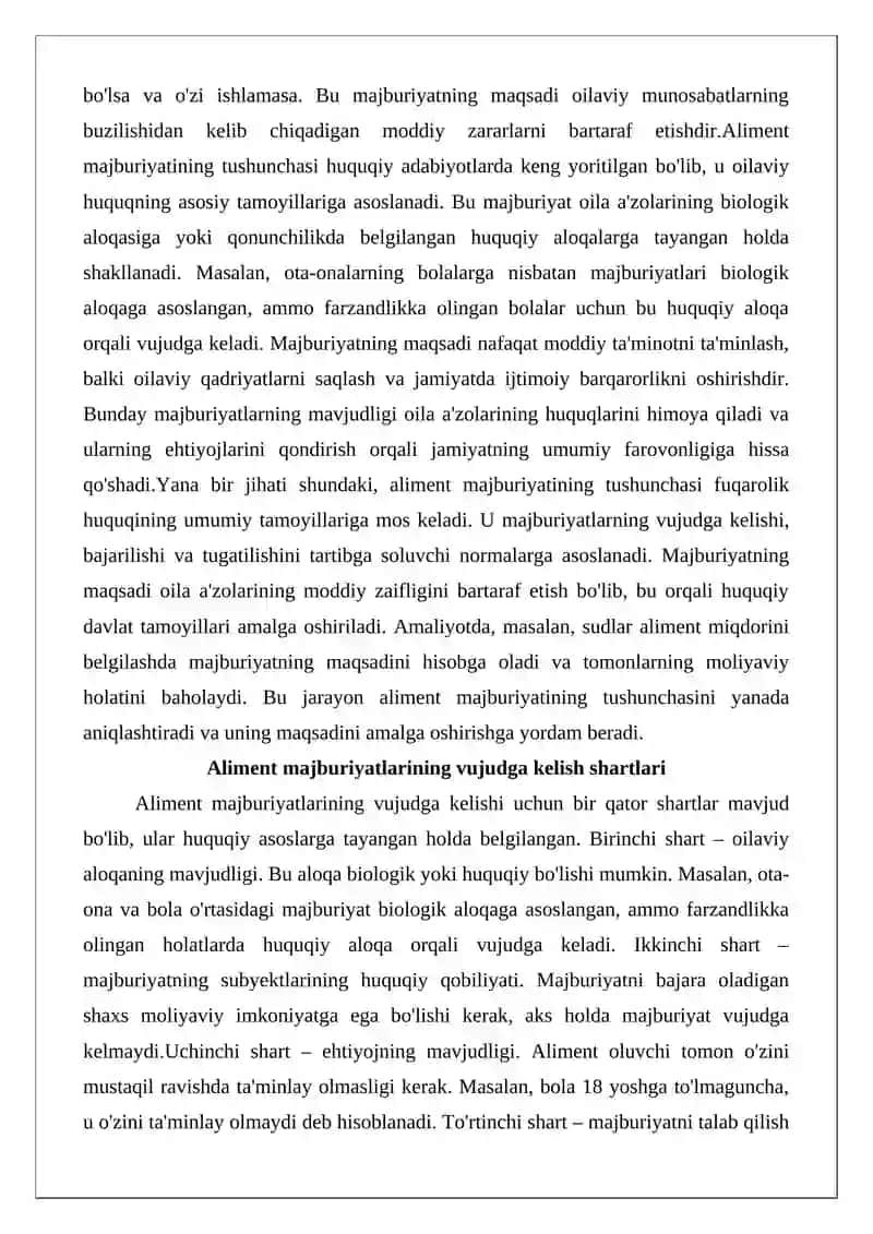 Aliment majburiyatlari 4