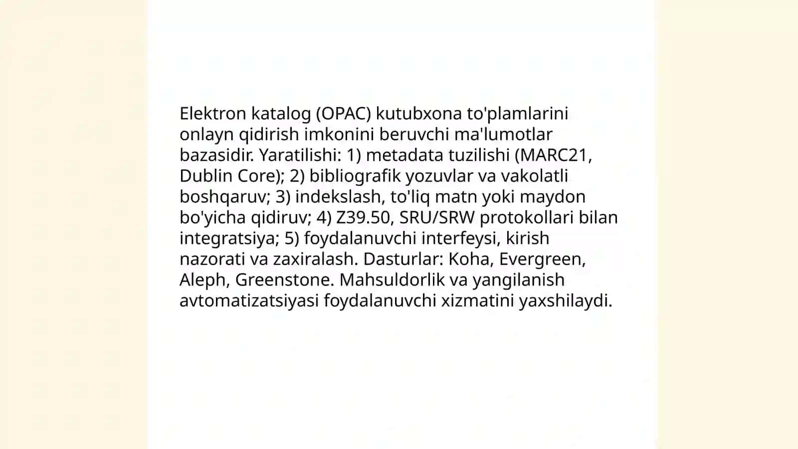 Kutubxona -axborot muassasalarida axborot texnologiyalaridan foydalanish 4