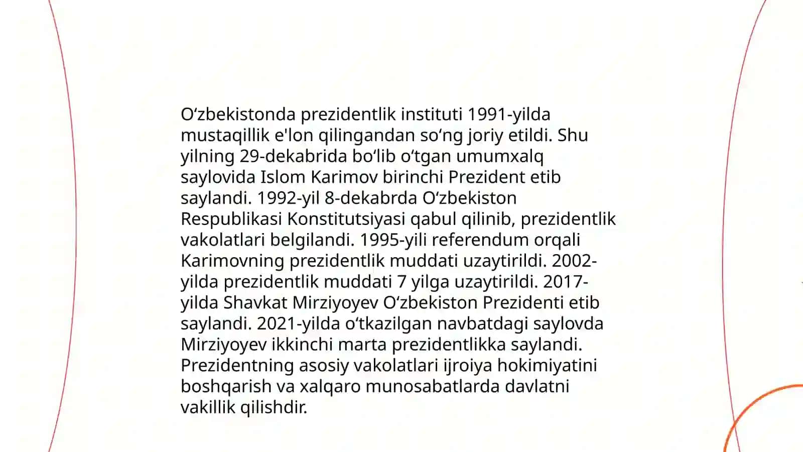 Mustaqillik yillarida davlat boshqaruvi tizimida amalga oshirilgan islohatlar 4