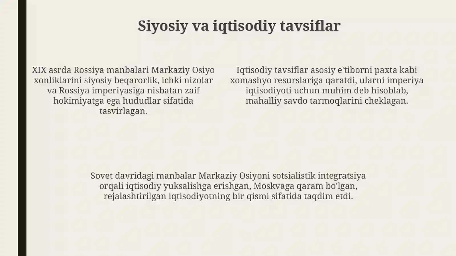 Rus va yevropa tillaridagi manbalarda oʻrta Osiyo tavsifi 4