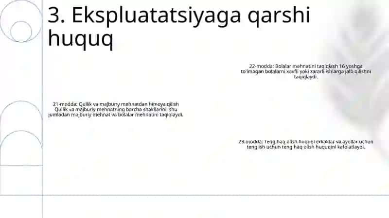 Konisitutsiya Fuqarolik 21- 22-23-Moddalar 4