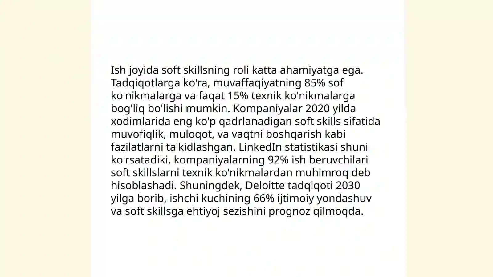 Soft skills va hard skills: Ta'rif va ahamiyati 4