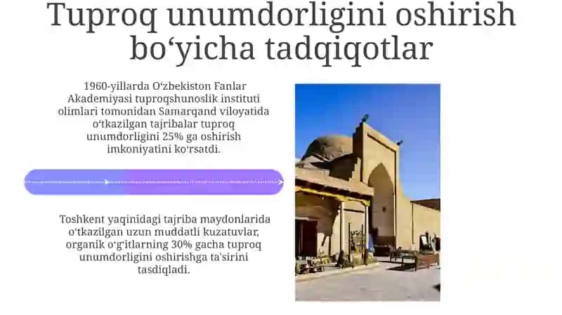 O'zbekiston tuproqshunoslik fanining rivojlanishi va o'zbek olimlarining hissasi 4