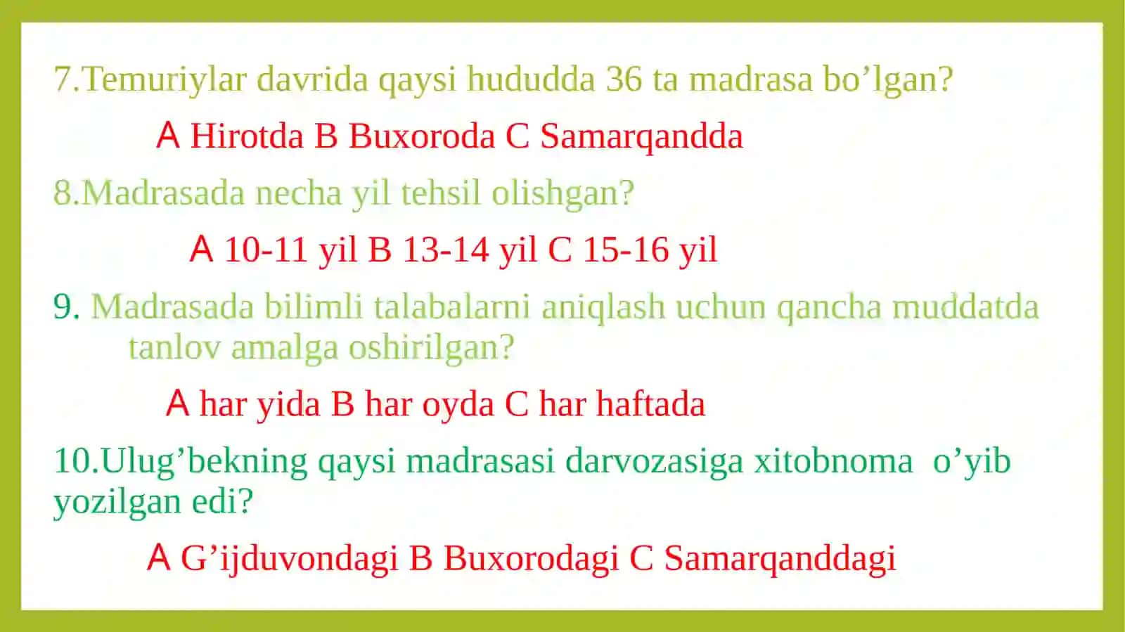 ANIQ FANLARNING RIVOJLANISHI 4