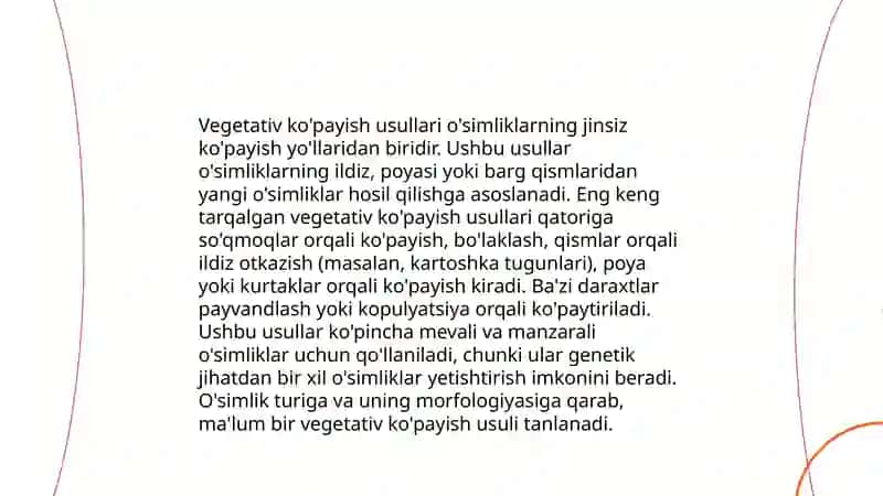 O'simliklar va hayvonlar ning ko'payishi va rivojlanishi 4