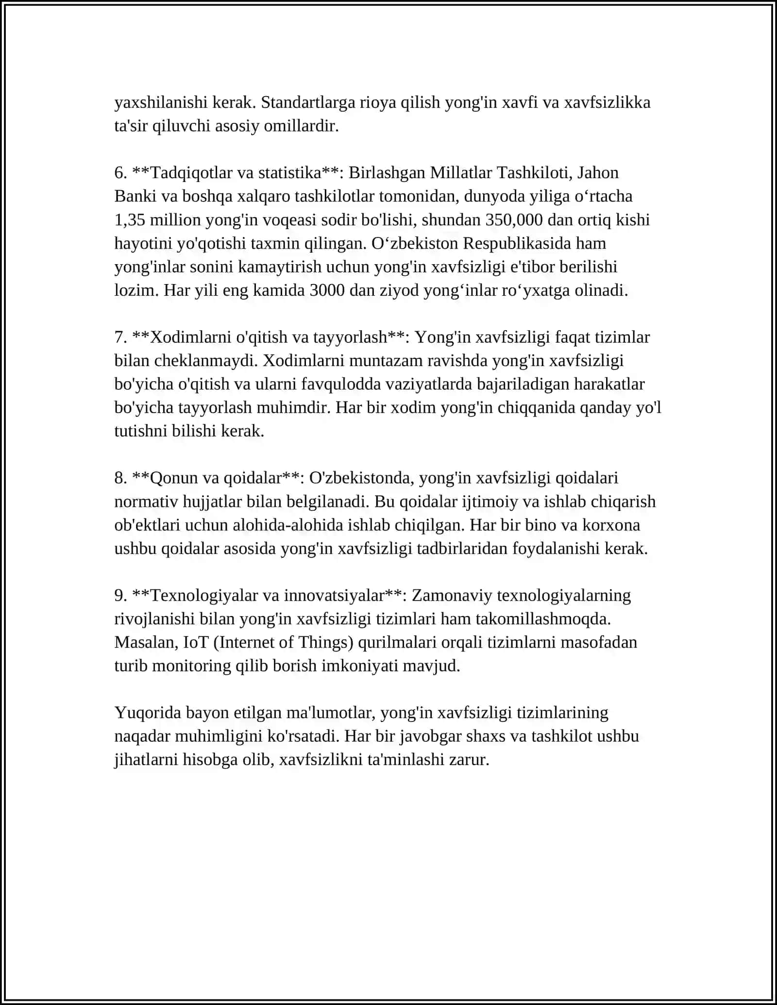 HAYOT FAOLIYATI XAVFSIZLIGI TARKIBIY QISMLARI VA ULARNING TEKSHIRISH OBYEKTLARI 4