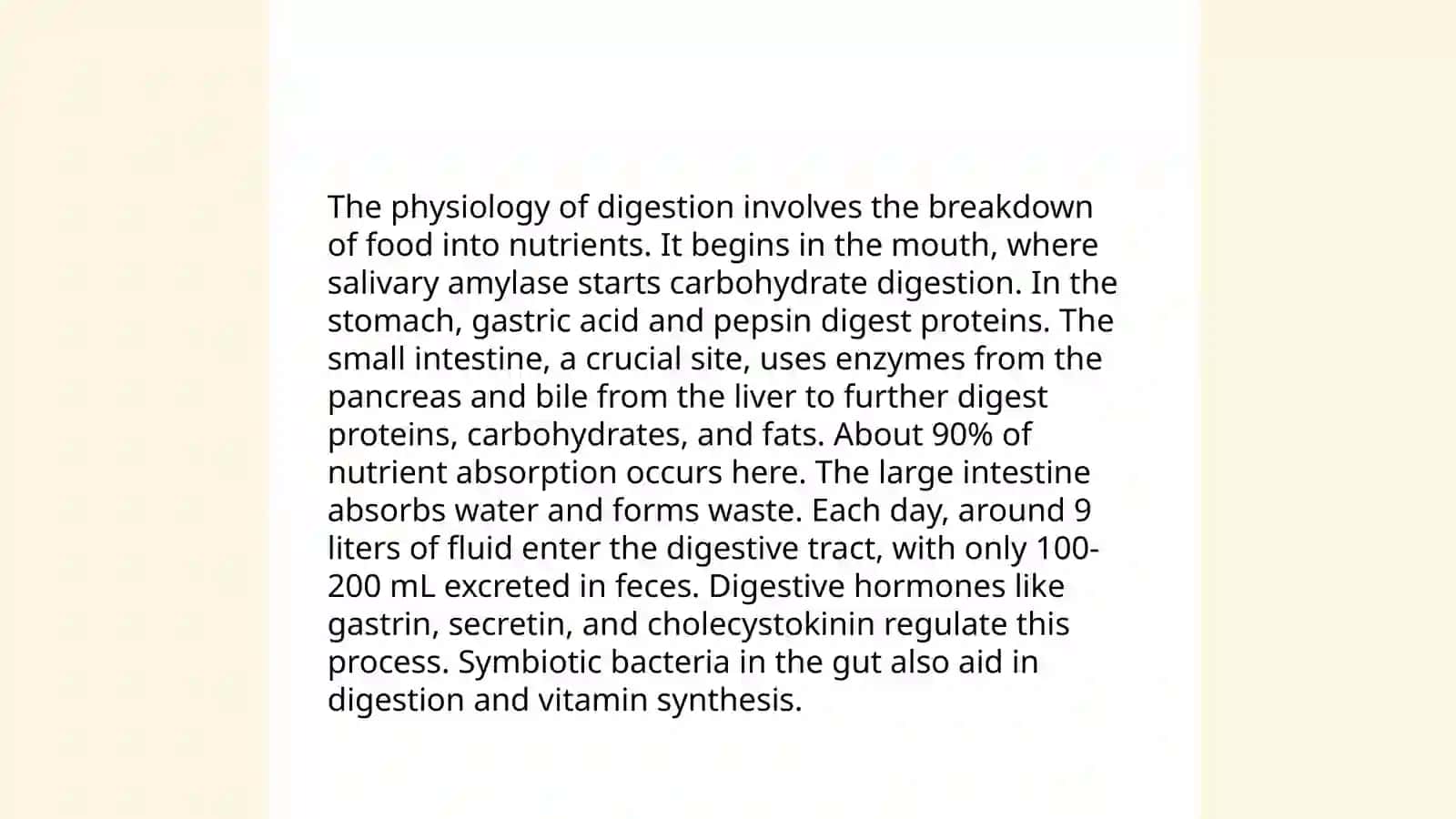 The Alimentary Tract of a Human Being 4