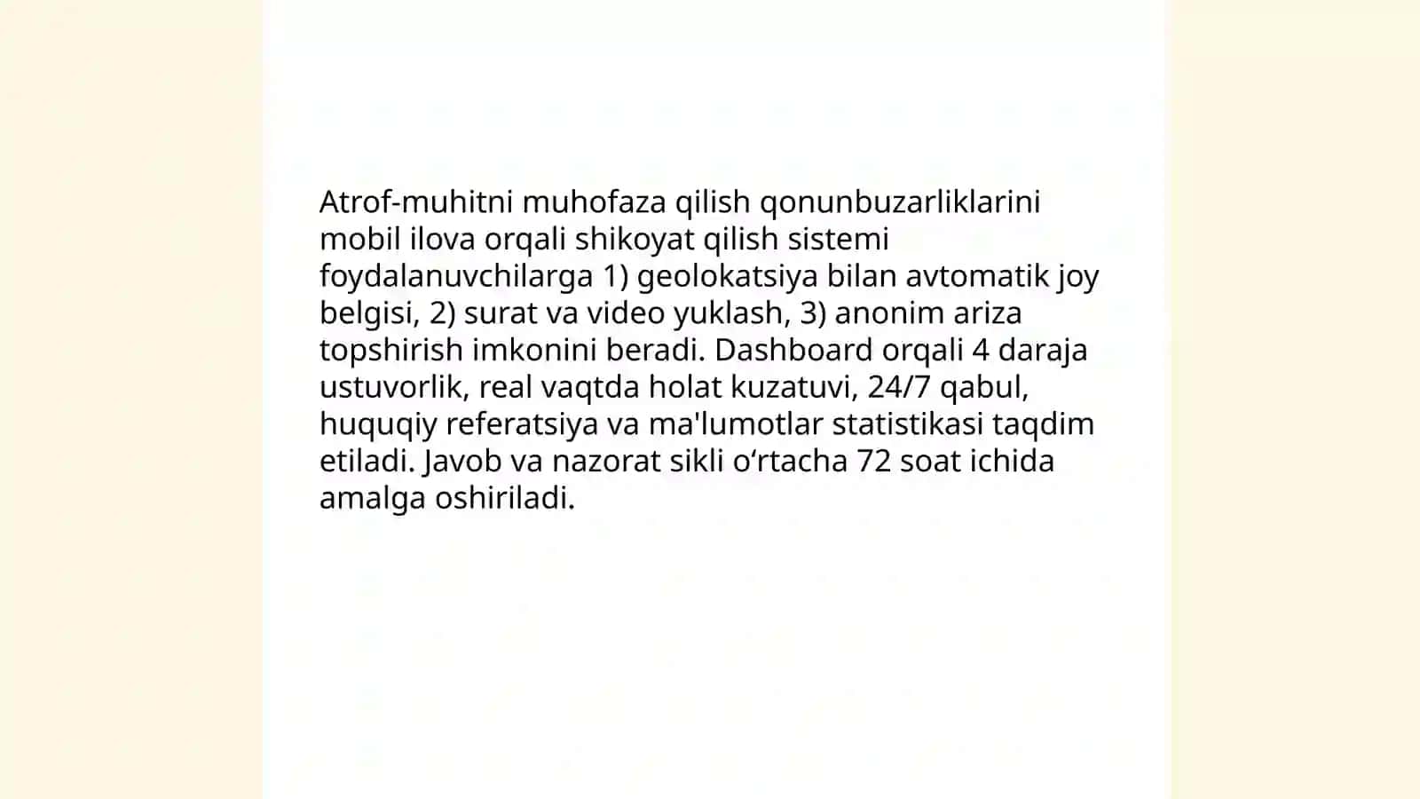 Ekologik qonunlarni bilasizmi mavzusida innovatsion loyihalar taqdimoti 4
