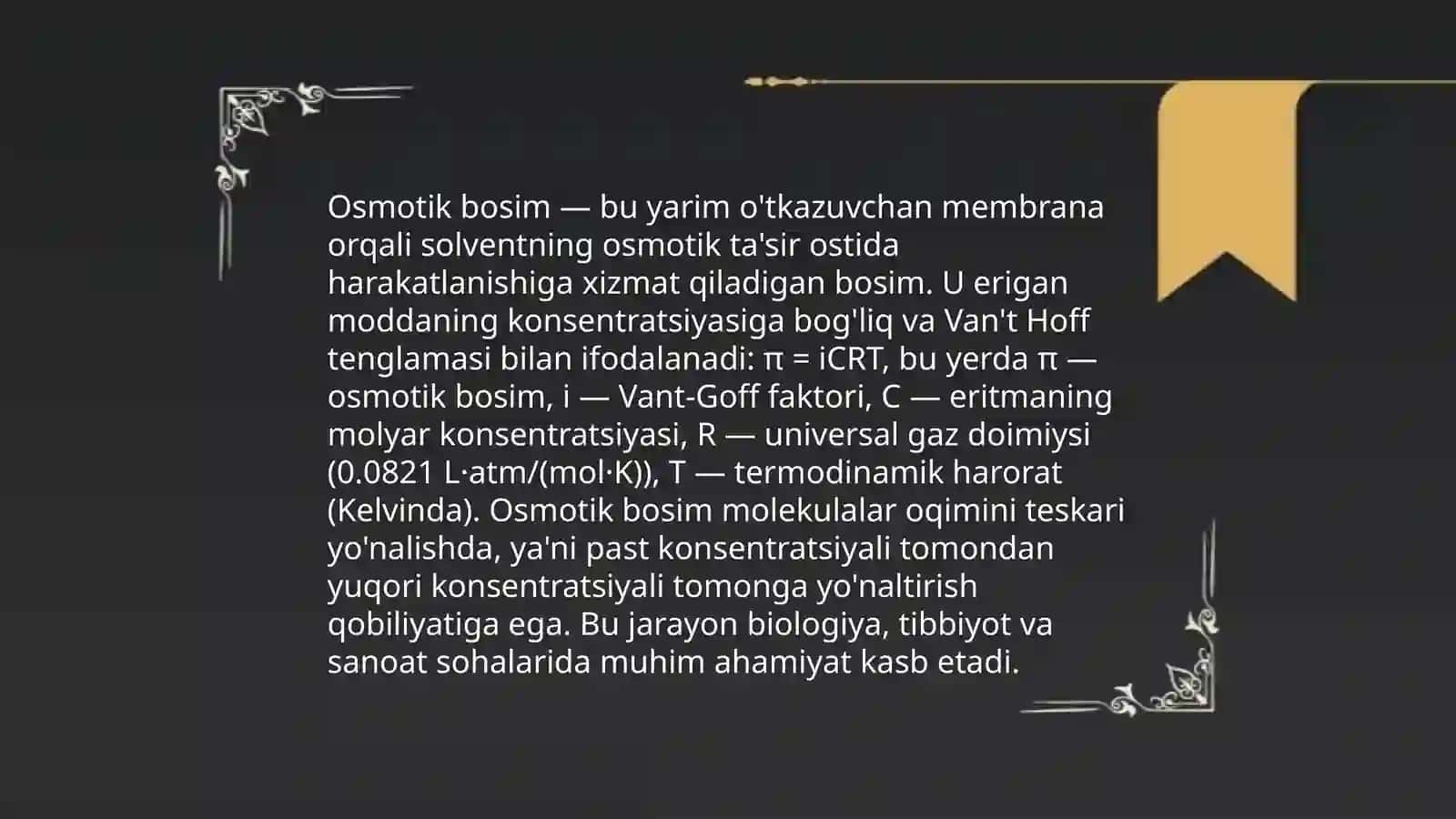 Polimer eritmalarining osmotik bosimi 4