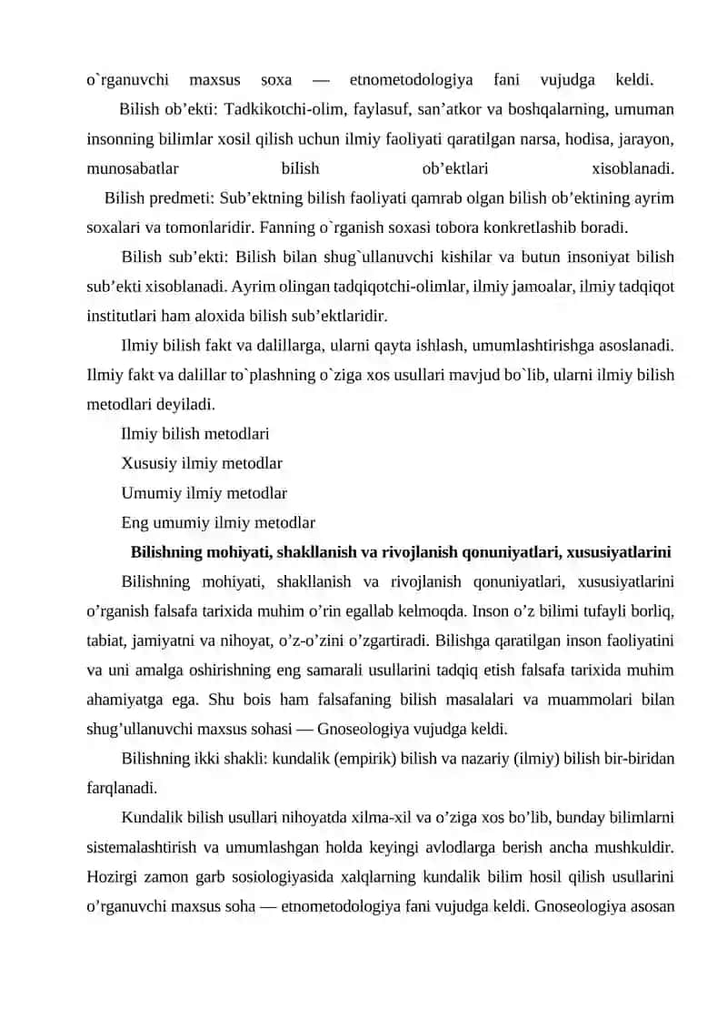 Ilmiy bilishning mohiyati va usullari 4