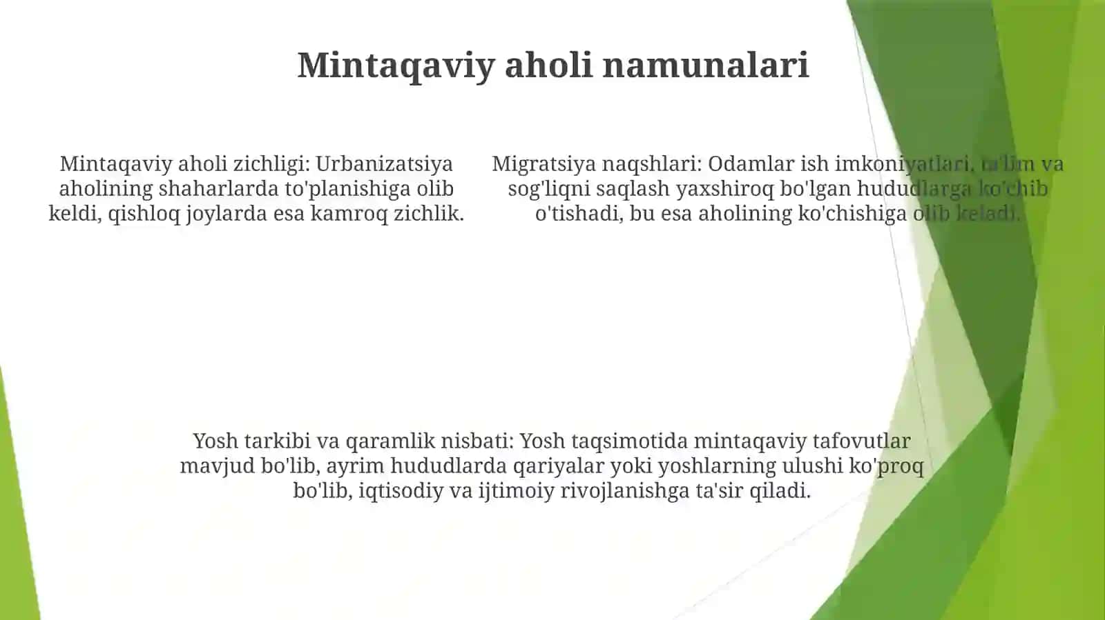 XX Asrda Aholi Geografiyasi 4