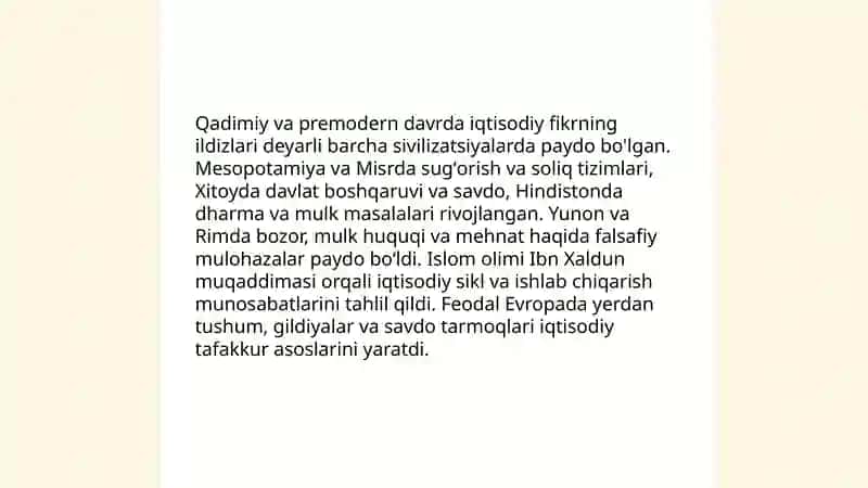 Iqtisodiyot nazariyasining fan sifatida shakllanishi 4