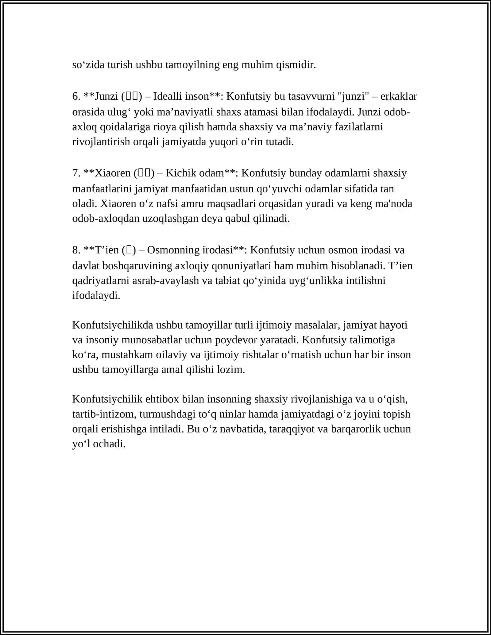 KONFUTSIYCHILIK 4