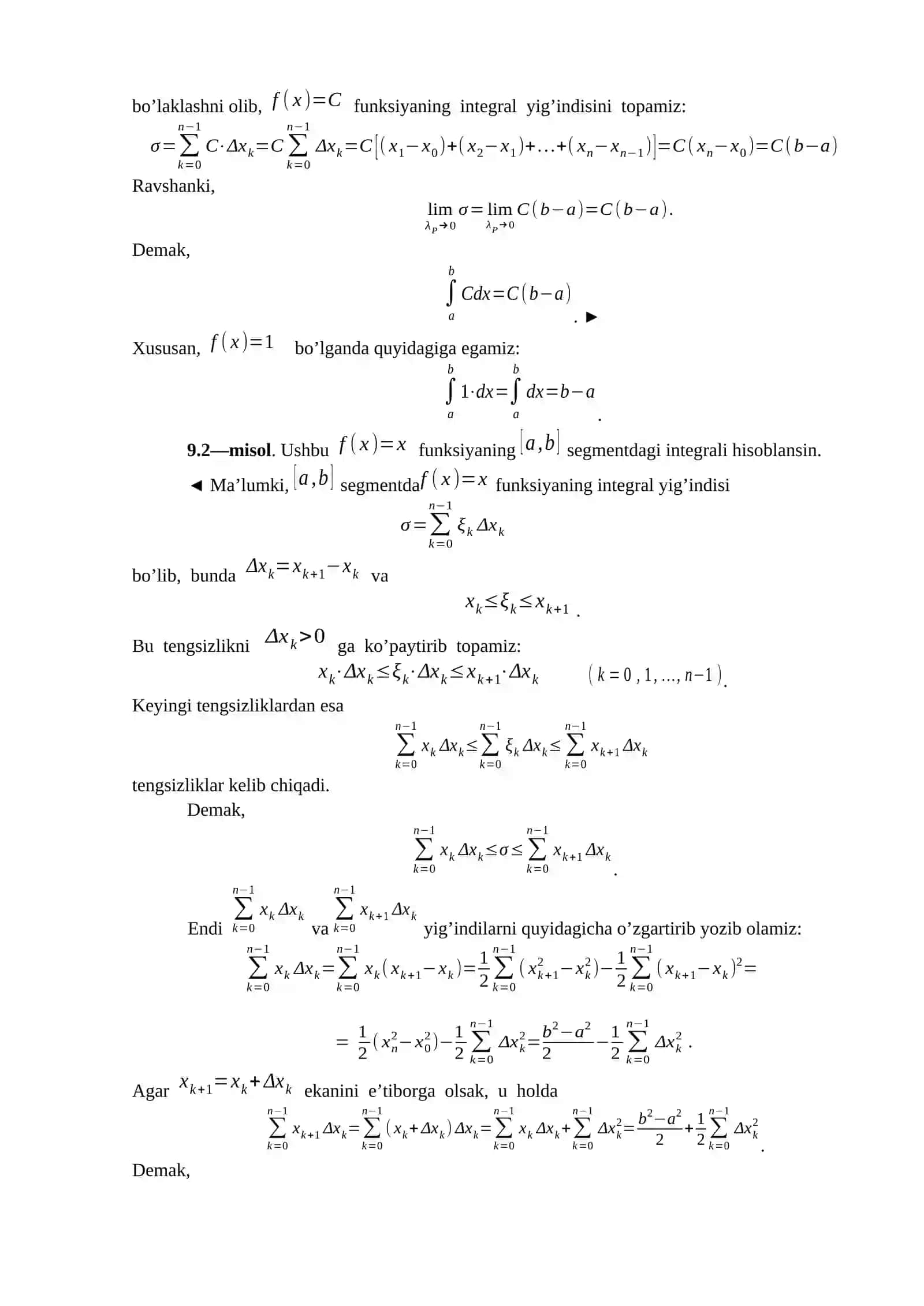 Aniq integral 4