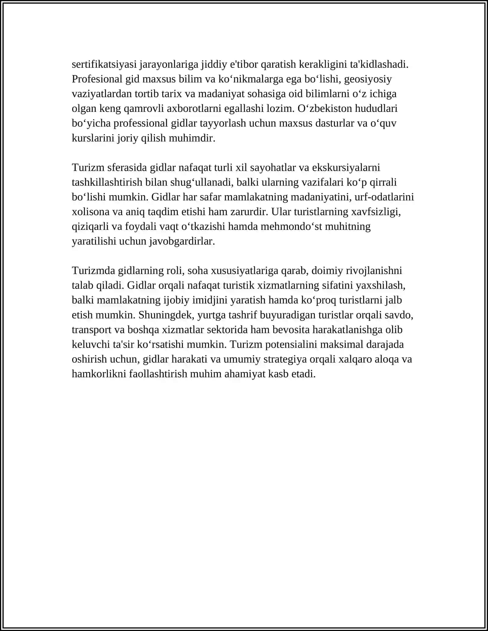 TURIZM SOHASIDA GID EKSKURSIYA HIZMATI 4