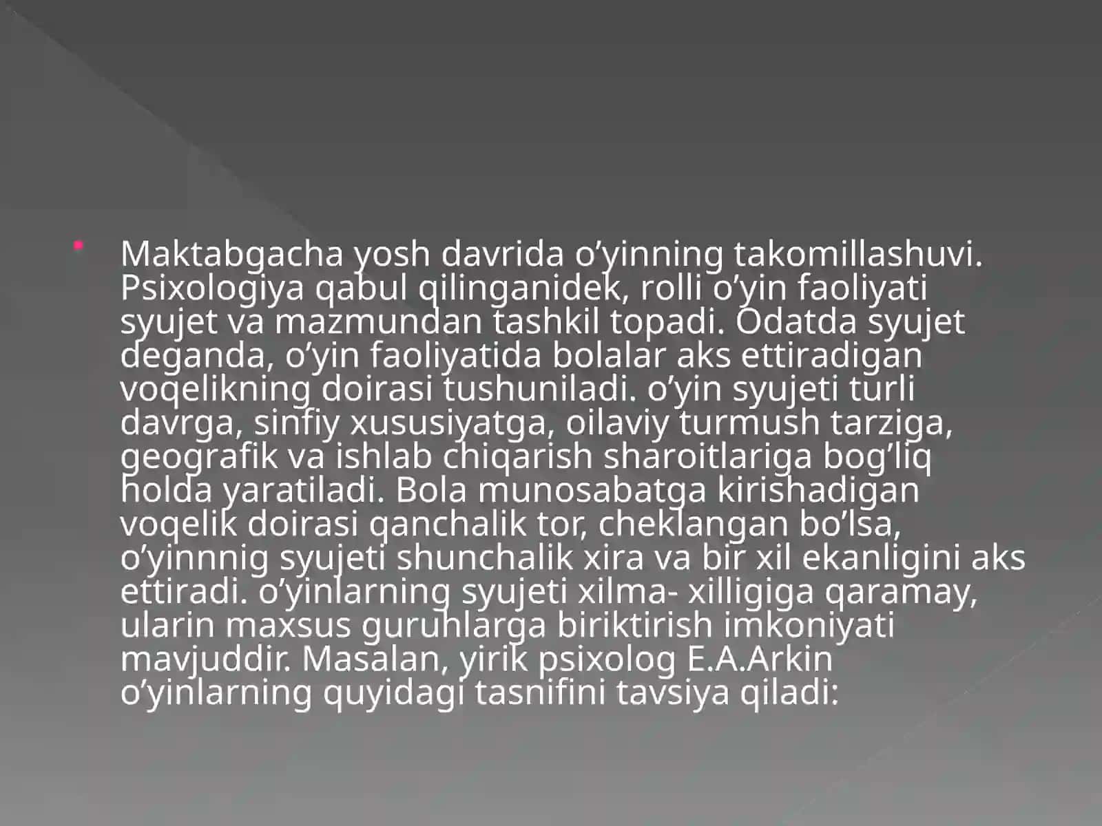 MAKTABGACHA YOSH DAVRDA PSIXOFIZIOLOGIX TARAQQIYOTNING UMUMIY TAVSIFI 4