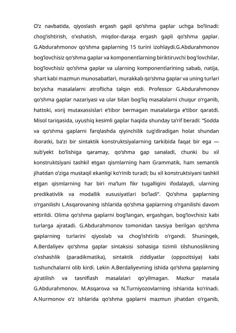 BADIIY MATNDA YUKLAMALAR VOSITASIDA BOG'LANGAN QO'SHMA GAPLAR 4