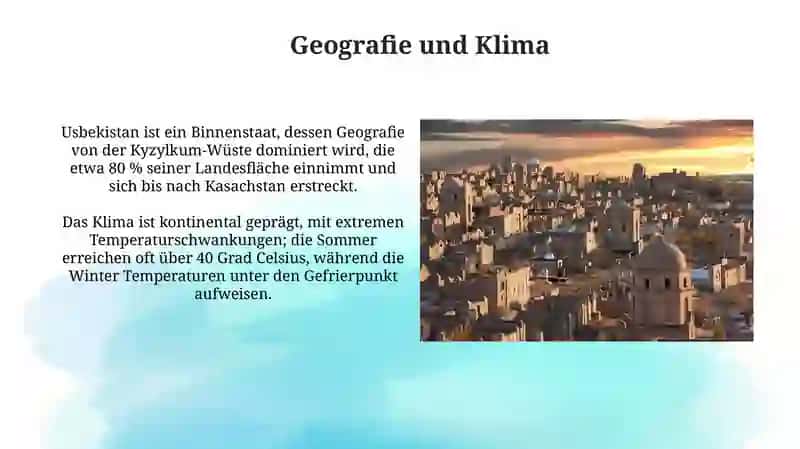 Überblick über Usbekistan: Geschichte, Geografie und Bevölkerung 4