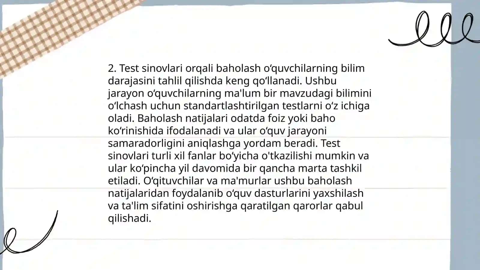 Talabalar bilimini baholash mezonlari 4