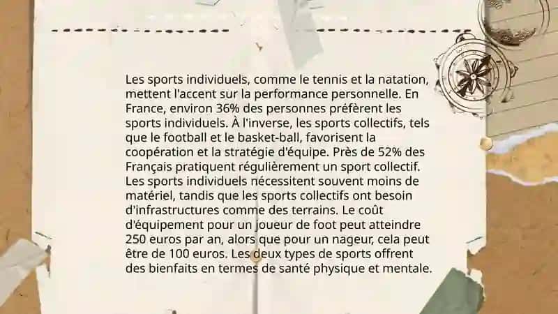 Les loisirs. Le sport 4