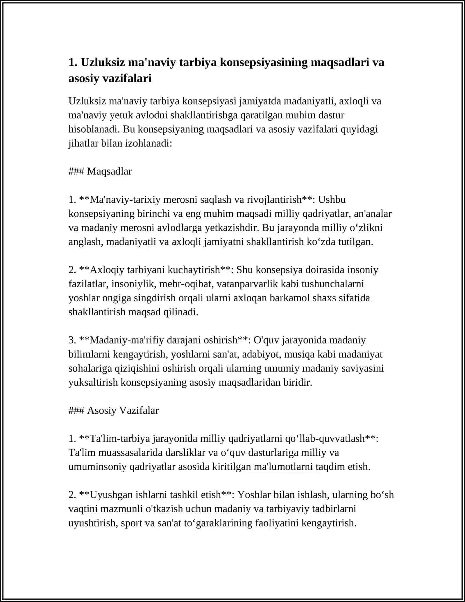UZLUKSIZ MA'NAVIY TARBIYA KONSEPSIYASI 4