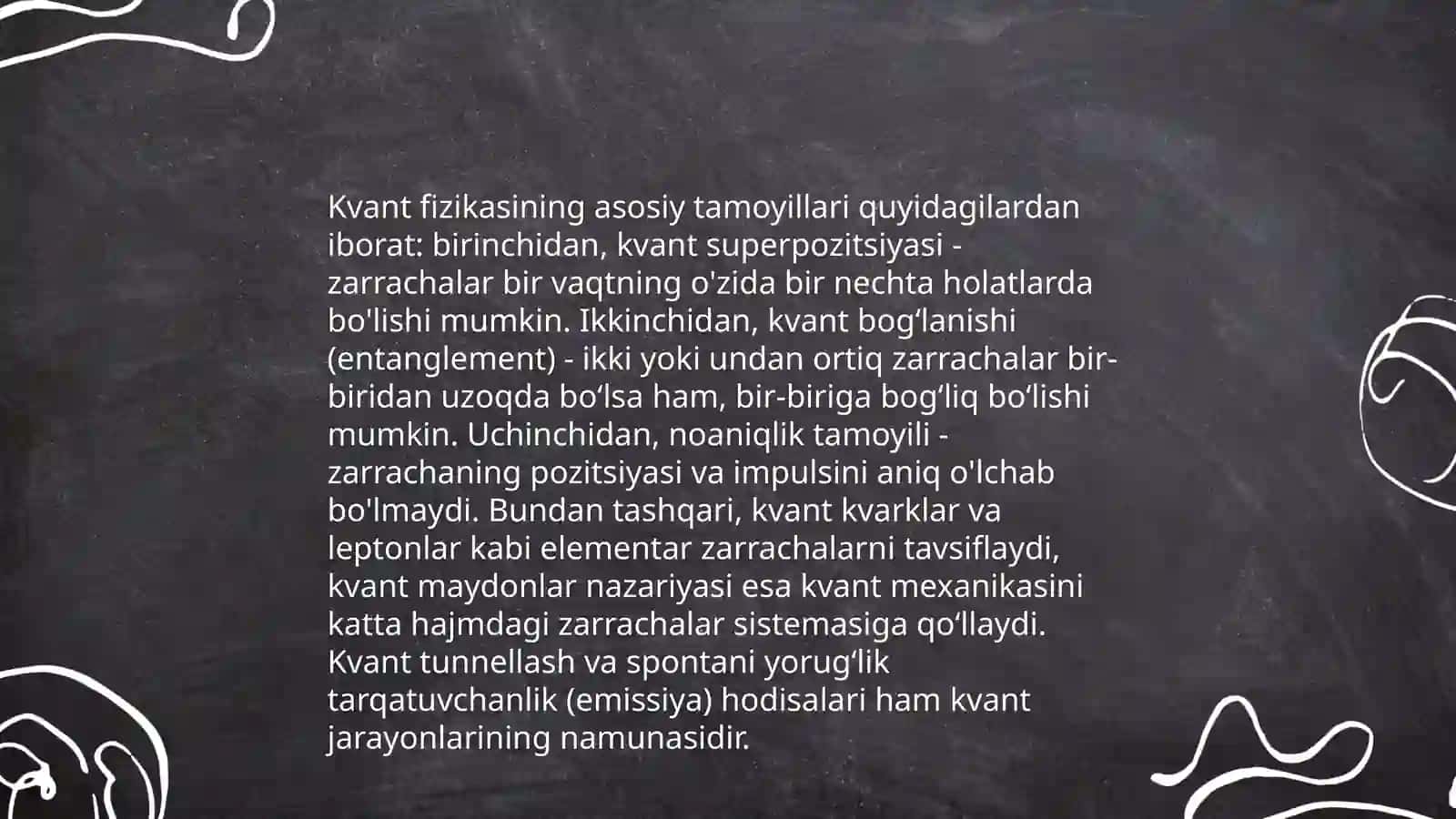 Mikro olam qonunlariga boʻysunuvchi usullarni solishtirish 4