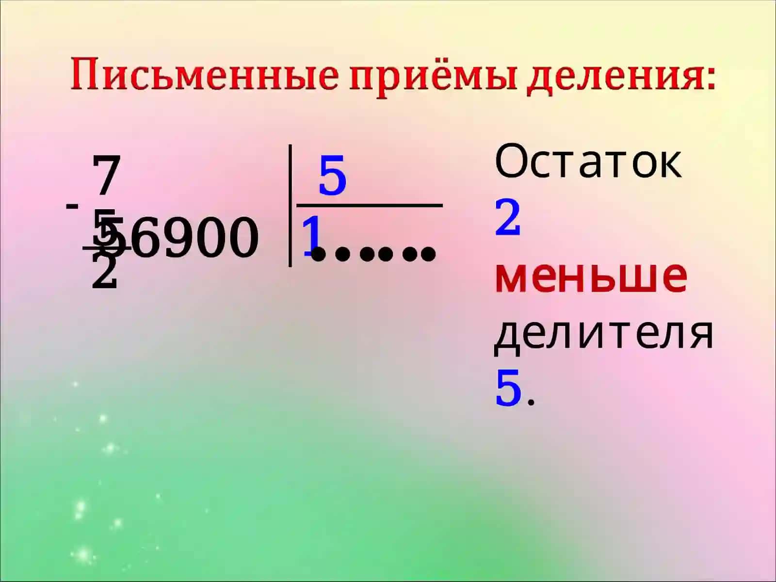 Приём письменного деления многозначных чисел 4