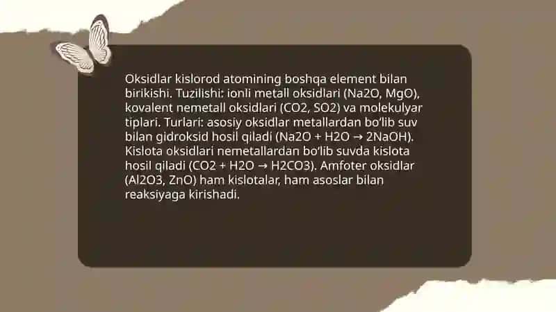 Noorganik birikmalarning asosiy sinflari 4