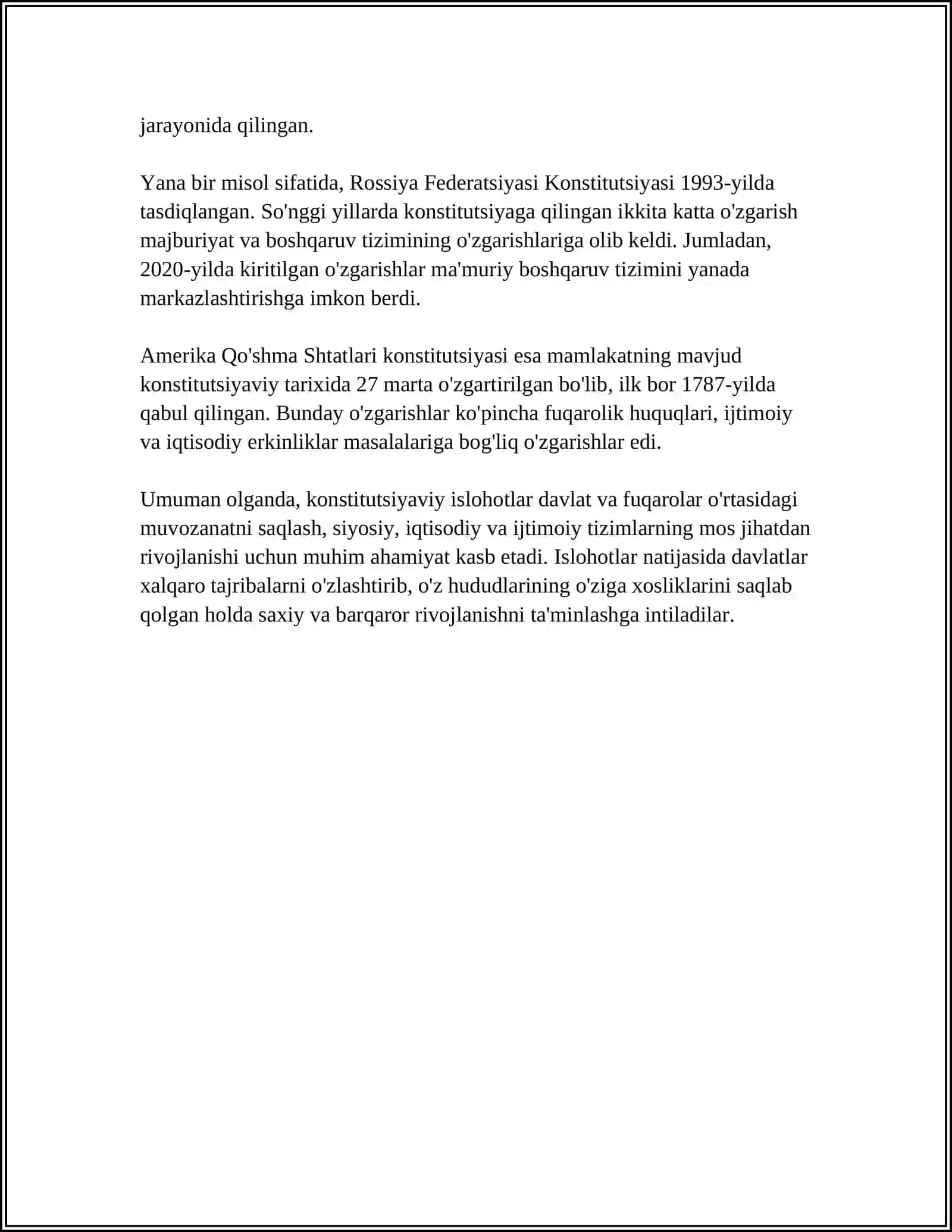 MUSTAQILLIK YILLARIDA DAVLAT BOSHQARUVI TIZIMI AMALGA OSHIRILGAN ISLOHOTLAR 4