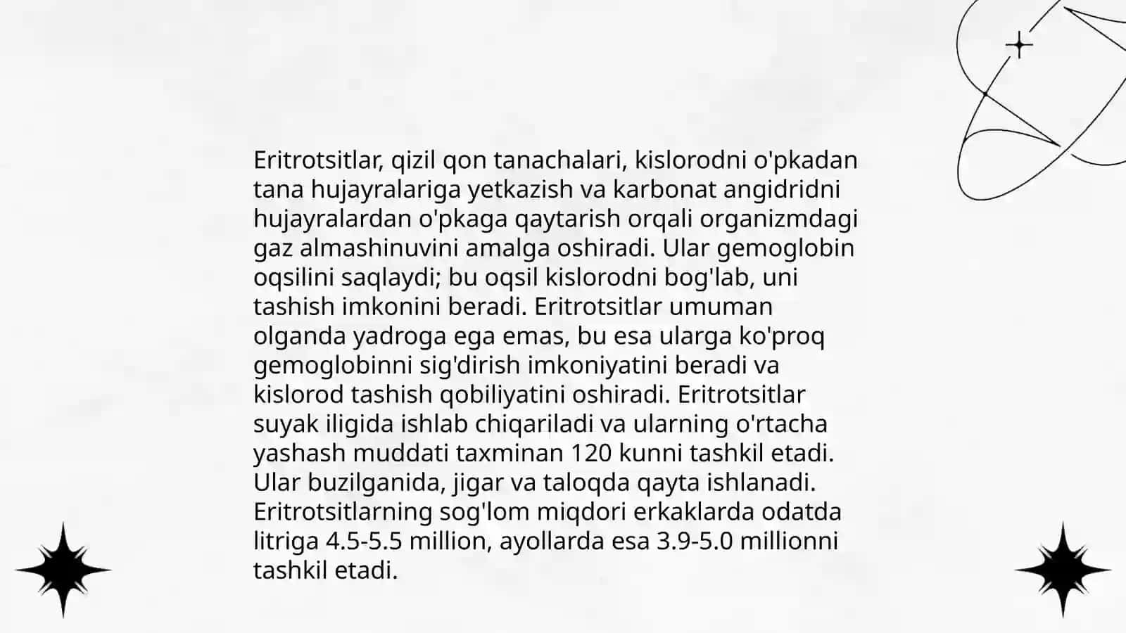 Eritrotsitlar, turlari funksiyalari 4